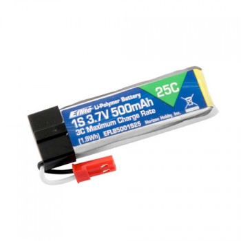 500mAh 1S 3.7V 25C LiPo Battery